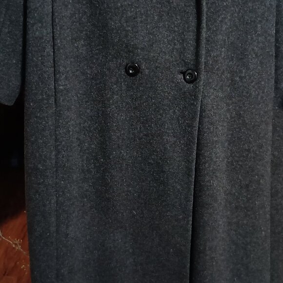 Donnybrook Women Full Length Wool Overcoat Size 12 Black Gray - Picture 10 of 16